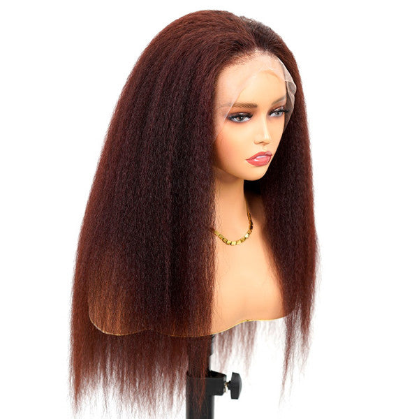 Kinky Red Ready-to-wear HD lace wigs